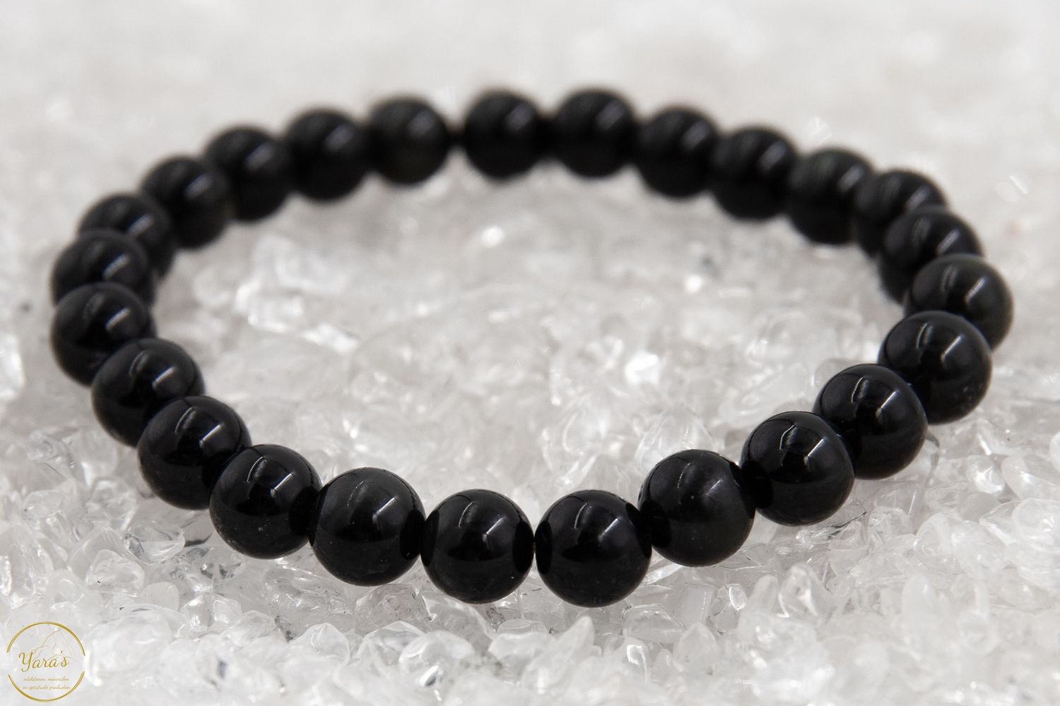 Regenboog Obsidiaan Armband 8mm