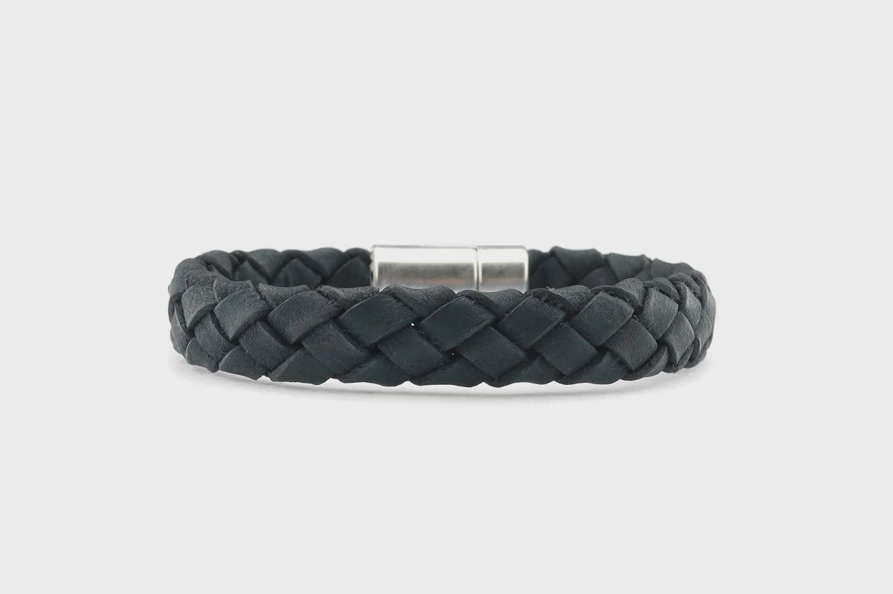 Qoss - BART-blauw 11x6 mm leer-M