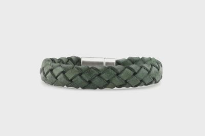 Qoss - BART-groen 11x6 mm leer-L