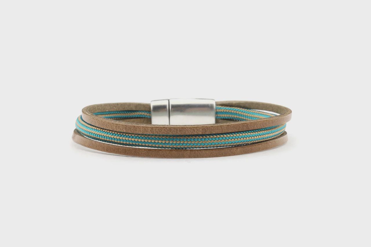 Qoss - MAX-groen koord+taupe -L