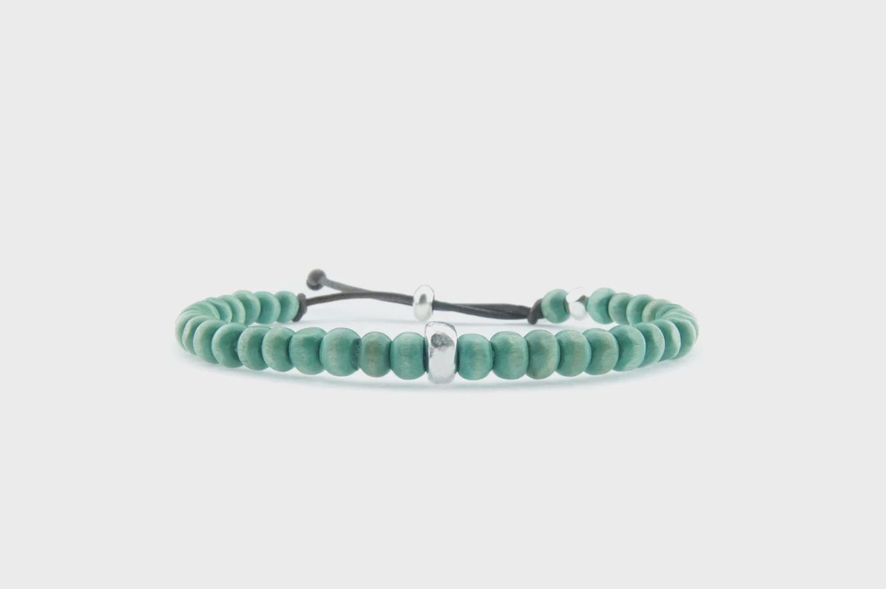 Qoss - TEUN-aqua groen kraal-uni