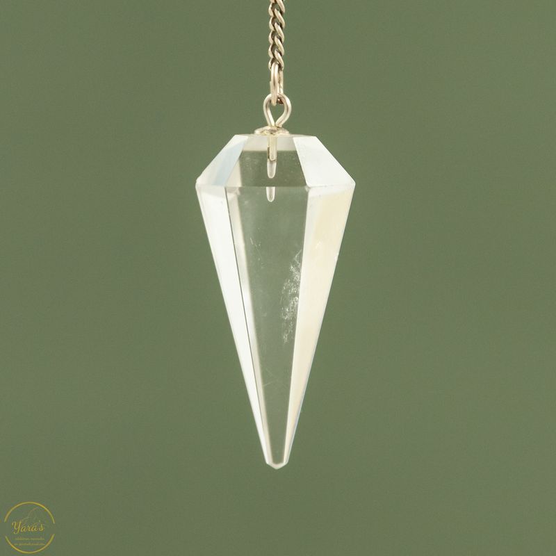 Pendel bergkristal gefacetteerd