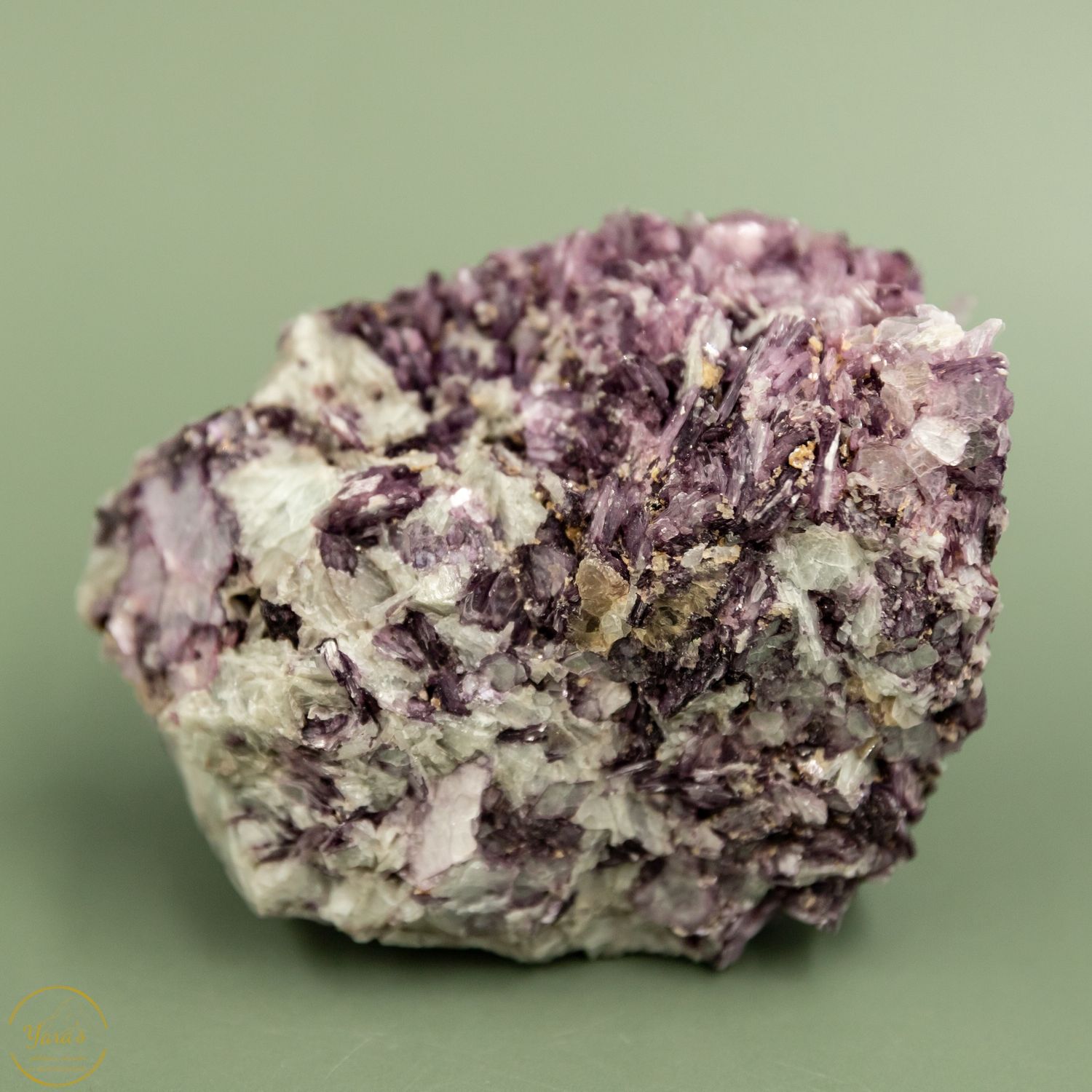Paarse Mica met Lepidoliet ruw - 310 gram