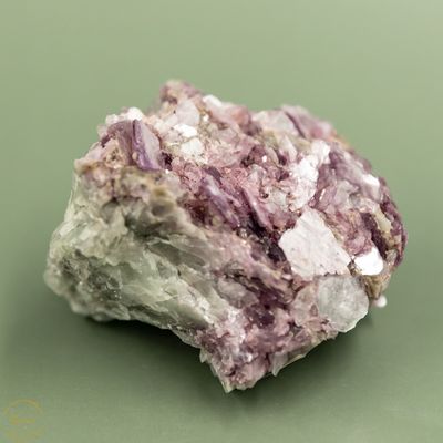 Paarse Mica met Lepidoliet ruw - 208 gram