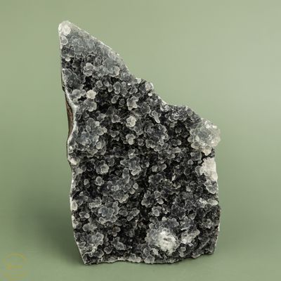 Zwarte druzy chalcedoon - 332 gram