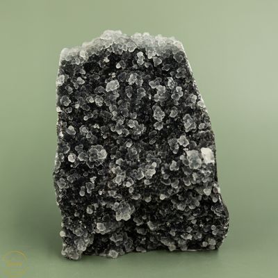 Zwarte druzy chalcedoon - 470 gram