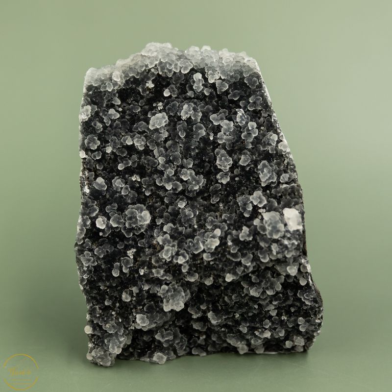Zwarte druzy chalcedoon - 470 gram