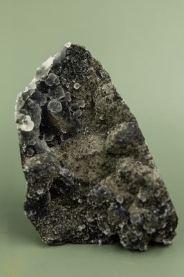 Zwarte druzy chalcedoon - 422 gram