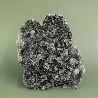 Zwarte druzy chalcedoon - 900 gram