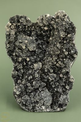 Zwarte druzy chalcedoon - 894 gram