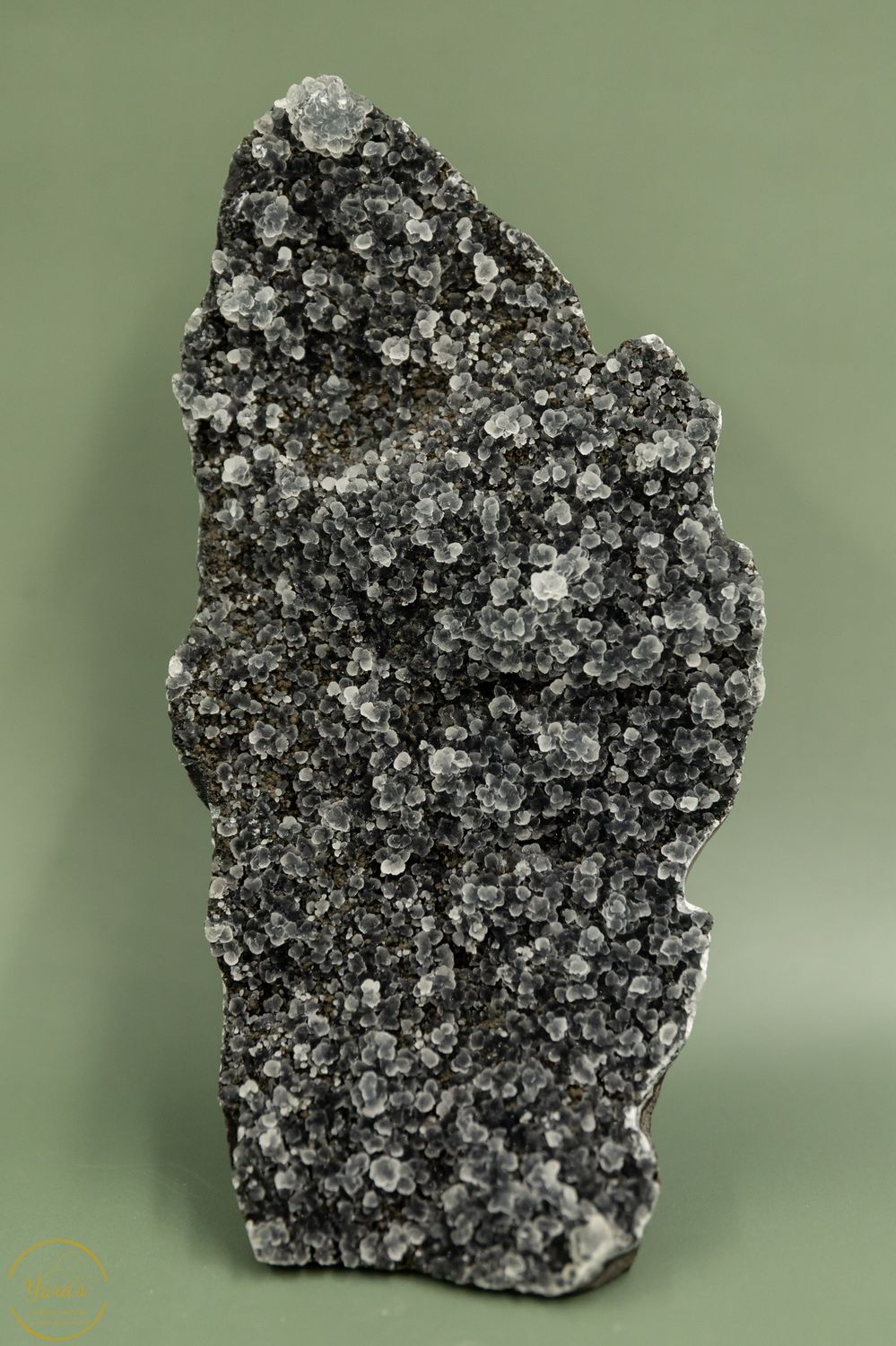 Zwarte druzy chalcedoon - 872 gram