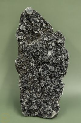 Zwarte druzy chalcedoon - 872 gram