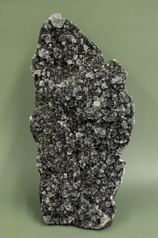 Zwarte druzy chalcedoon - 872 gram