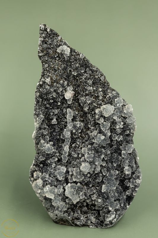 Zwarte druzy chalcedoon - 984 gram