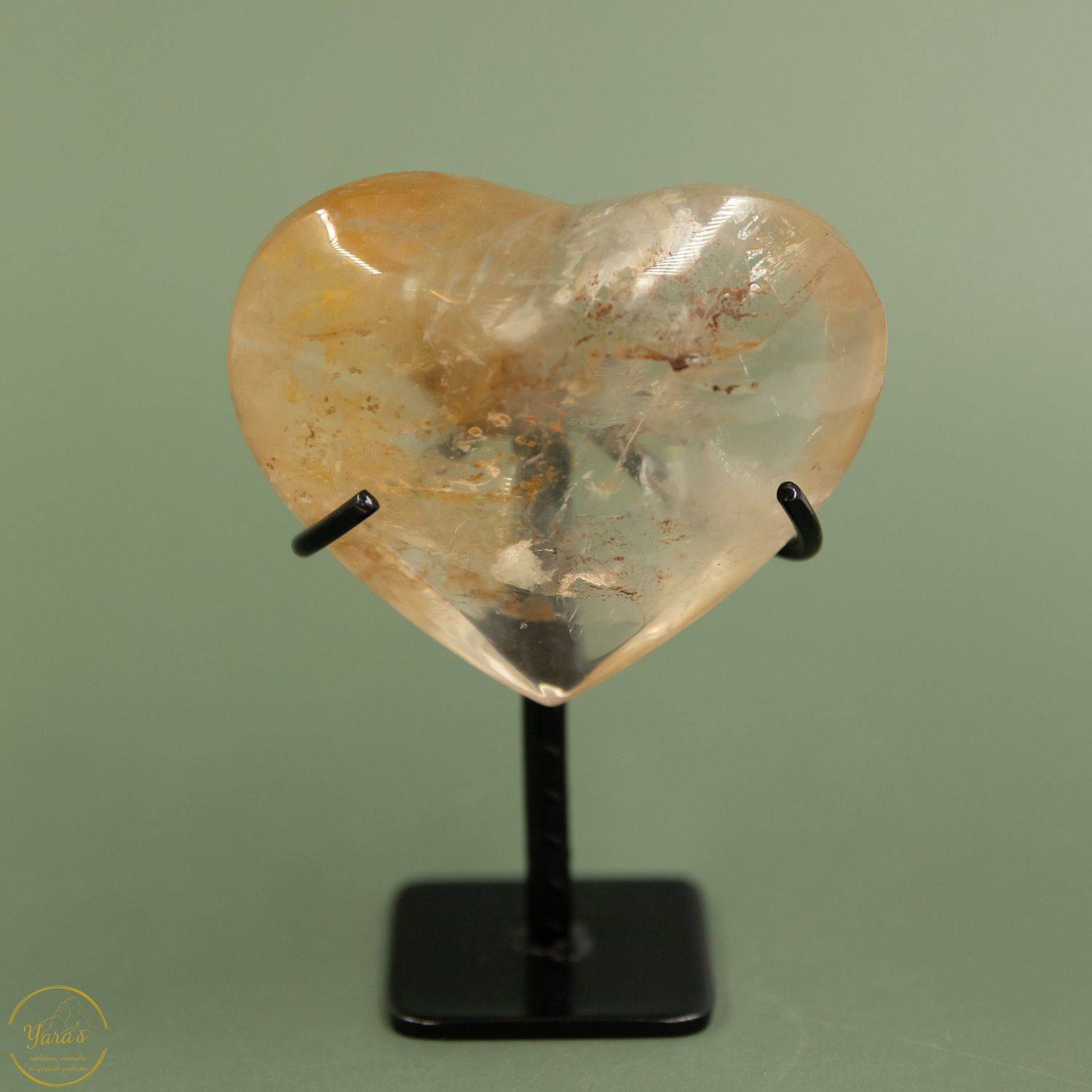 Golden Healer hartje op standaard - 101 gram