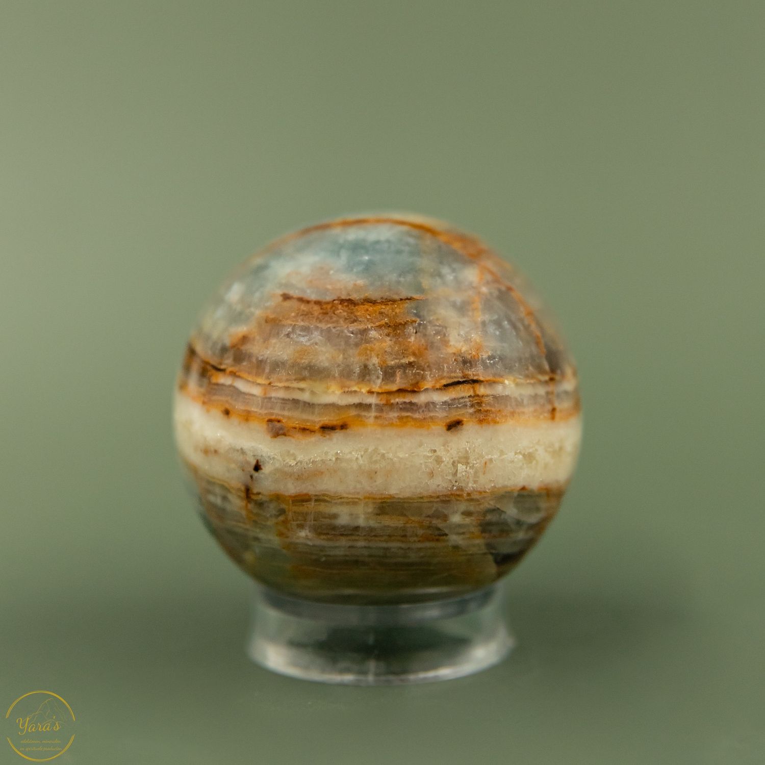 Blauwe Aragoniet bol 5cm