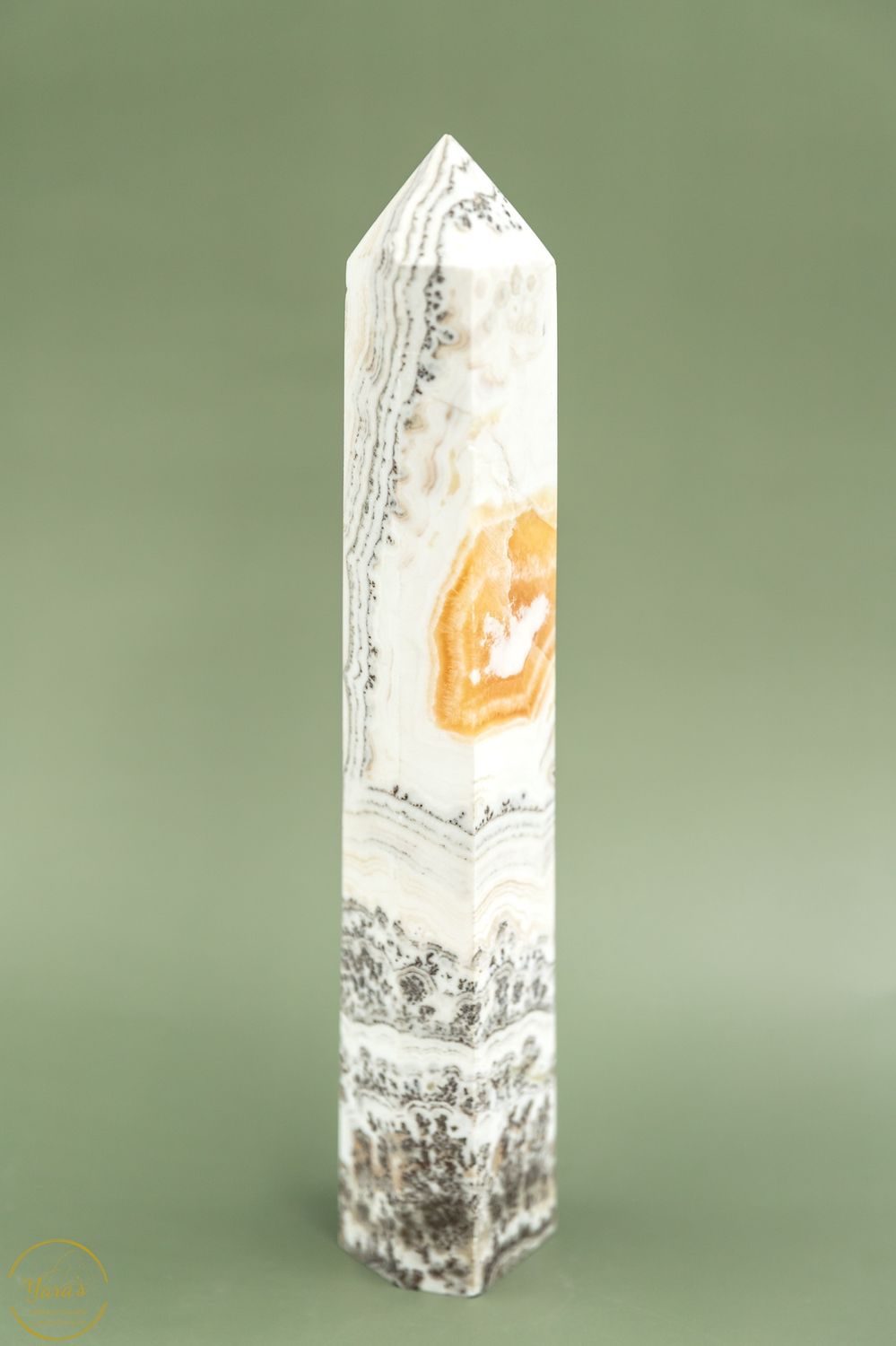 Oranje calciet punt - 1.04 kg