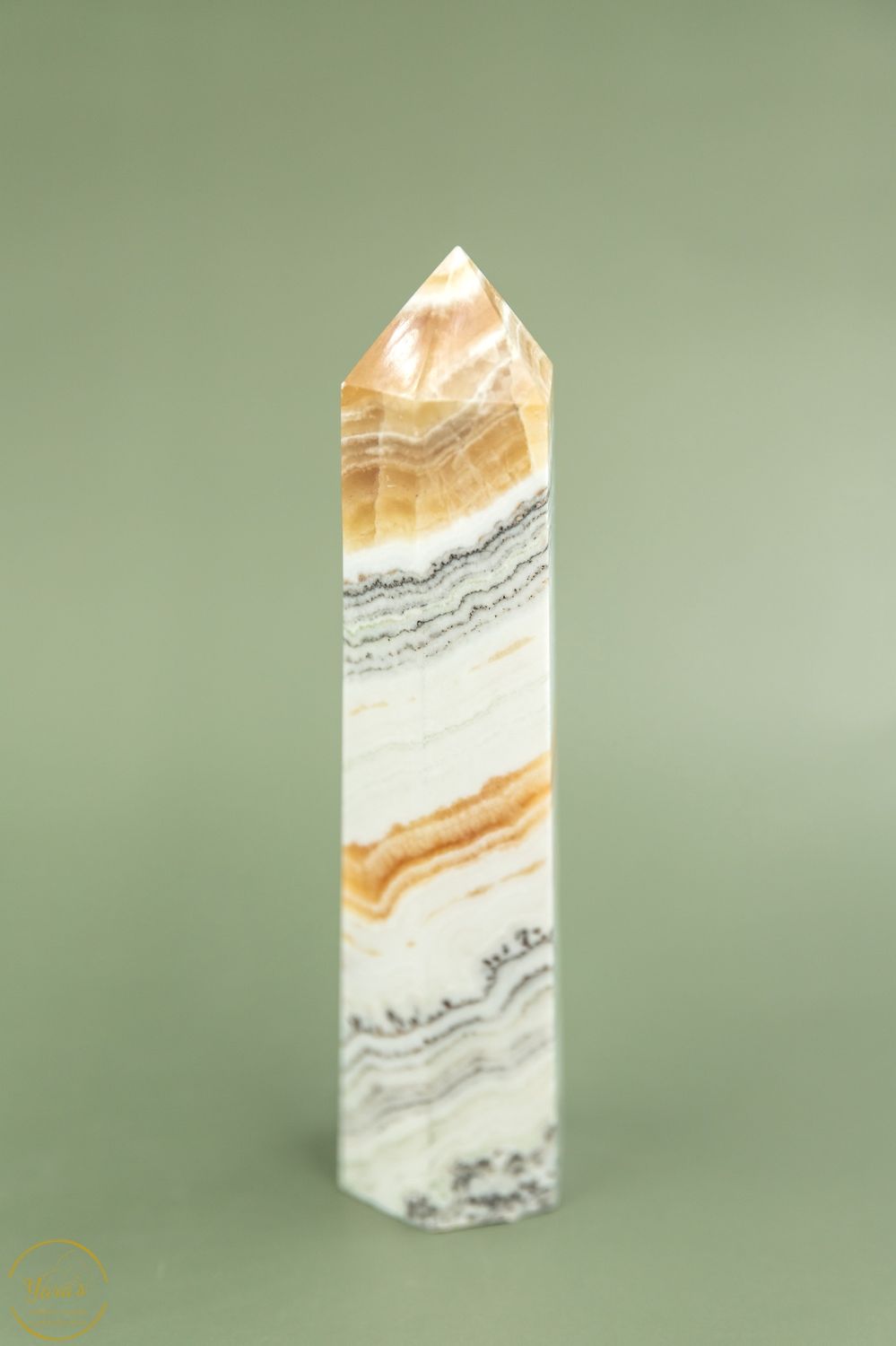 Oranje calciet punt 365 gram