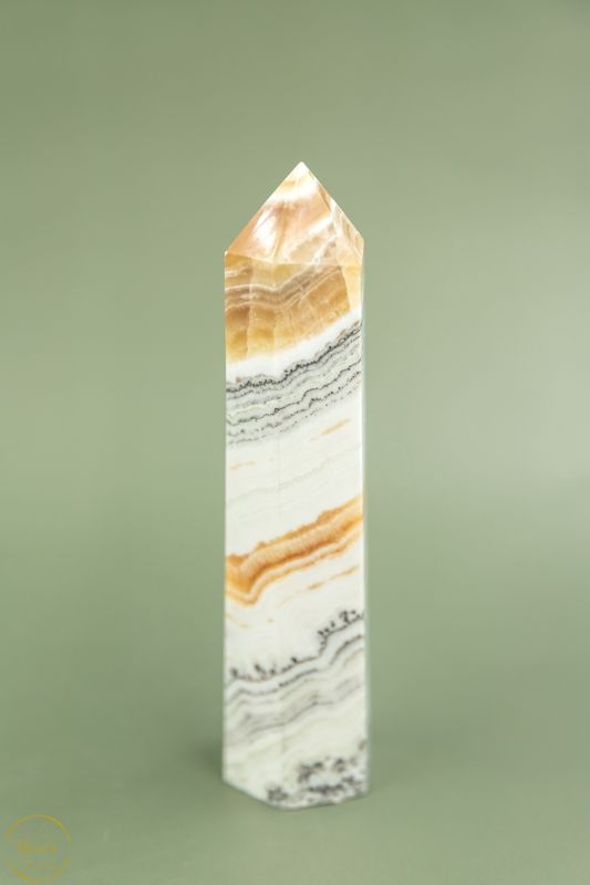 Oranje calciet punt 365 gram