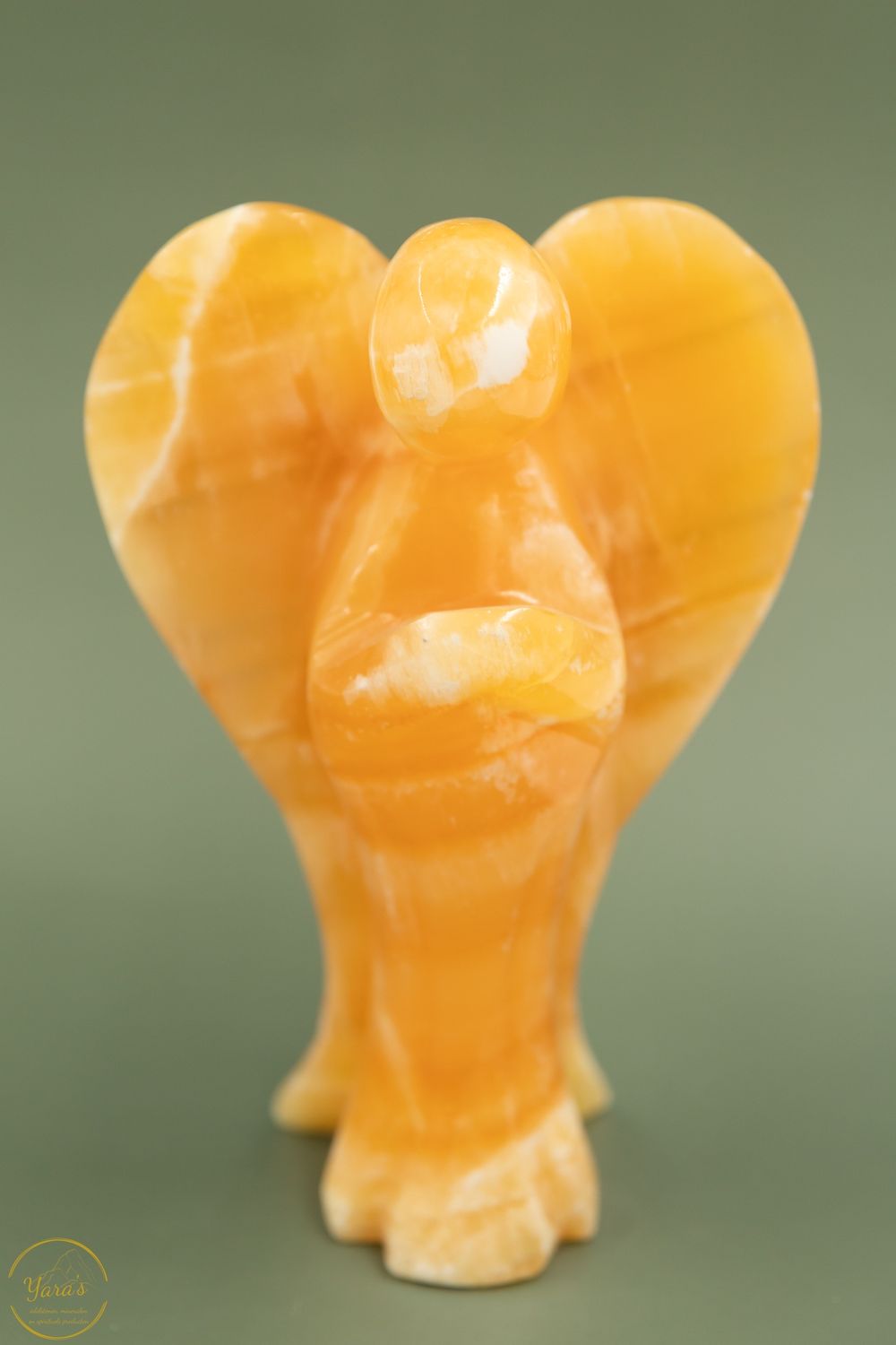 Oranje / gele calciet Engel - 1.51 kg