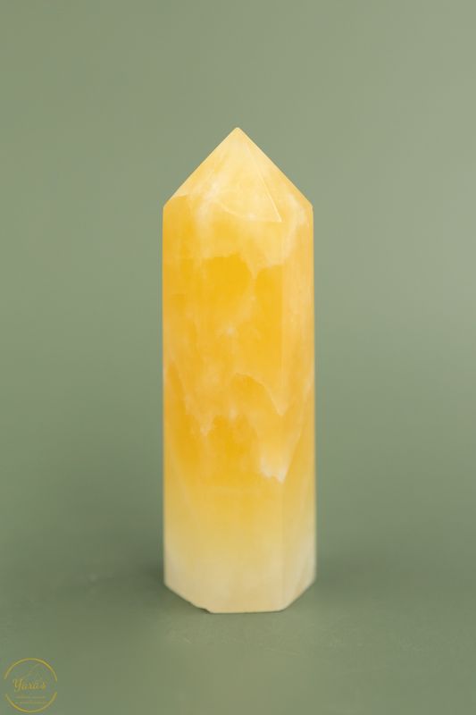 Oranje/gele  Calciet punt - 83 gram