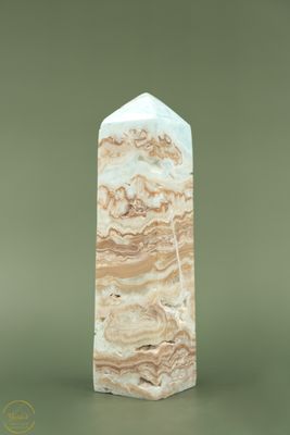Caribbean blue calciet punt - 496 gram