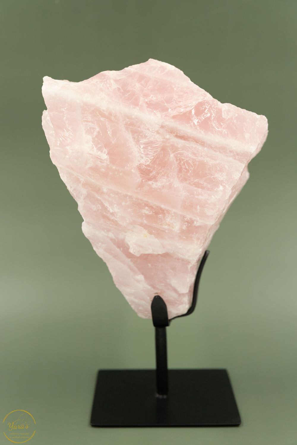 Ruwe rozenkwarts op standaard - 8.4 kg