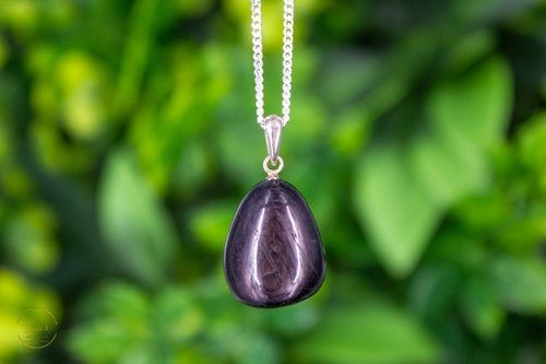 Hyperstheen hanger zilver