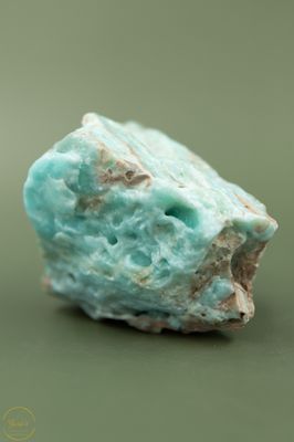 Caribbean Blue Calciet ruw - 361 gram