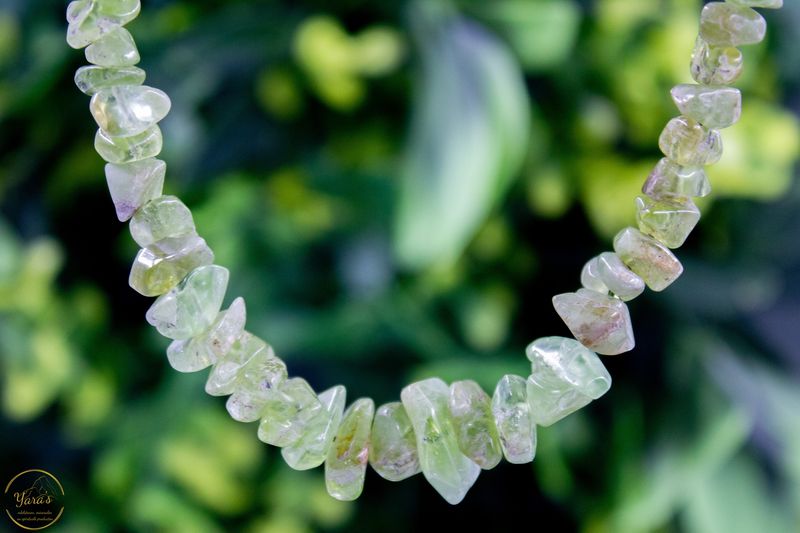 Peridoot ketting 45 cm zilver - Afghanistan