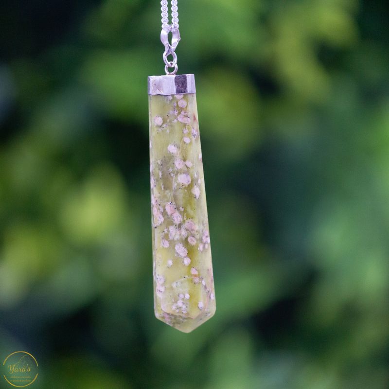 Serpentijn hanger zilver - 8.68 gram