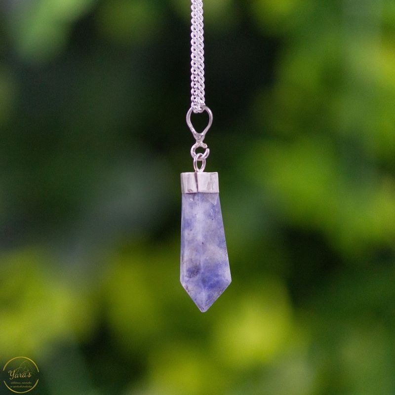 Lazuriet hanger zilver - 2.17 gram