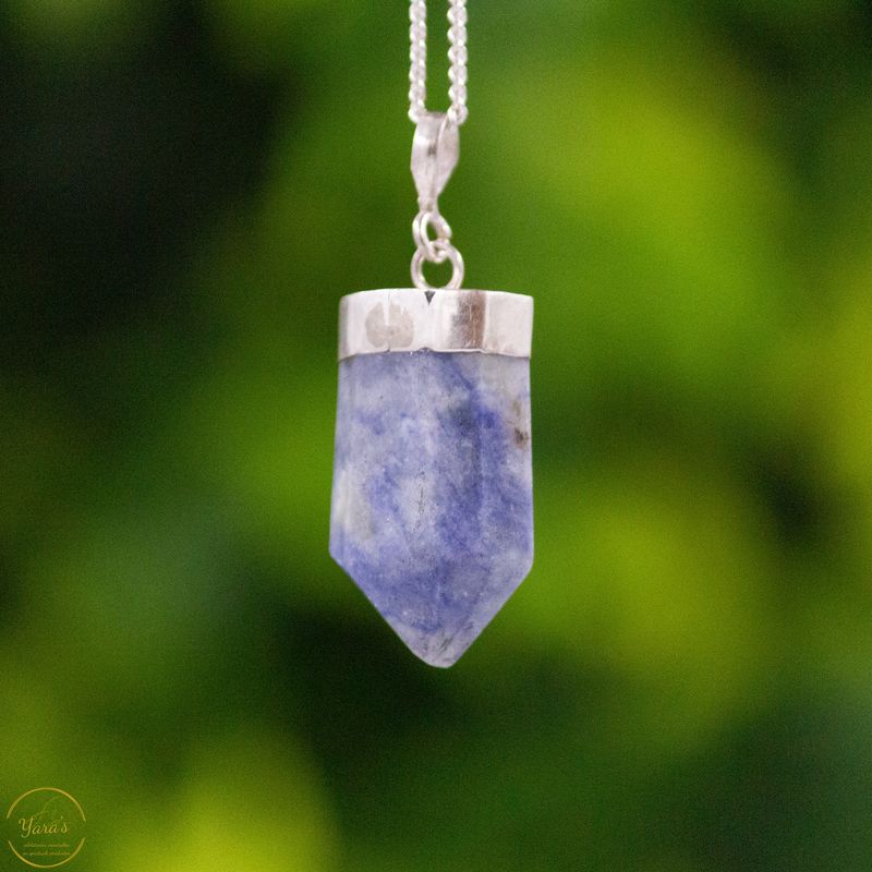 Lazuriet hanger zilver - 4.09 gram