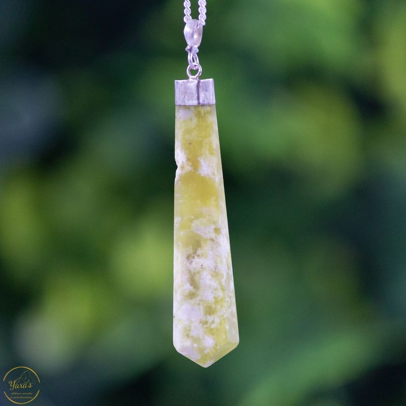 Serpentijn hanger zilver - 5.68 gram