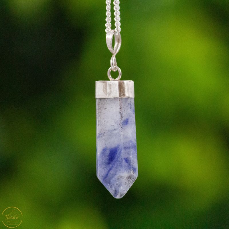 Lazuriet hanger zilver - 2.27 gram