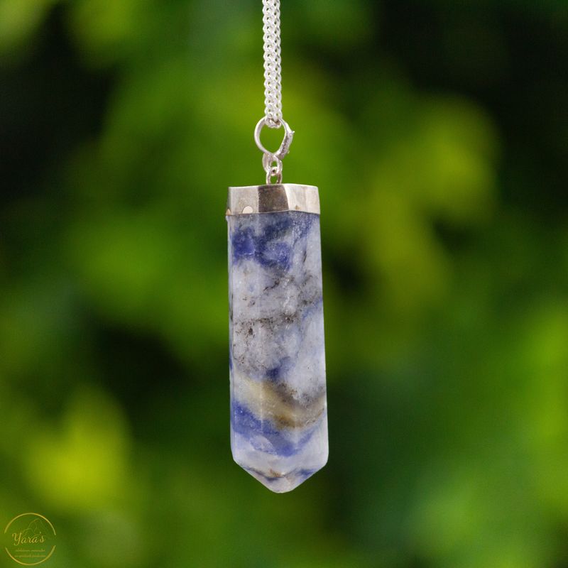 Lazuriet hanger zilver - 8.92 gram