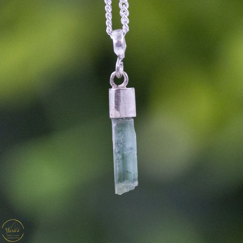 Toermalijn hanger zilver - 0.54 gram