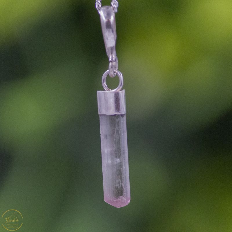 Toermalijn hanger zilver - 0.99 gram