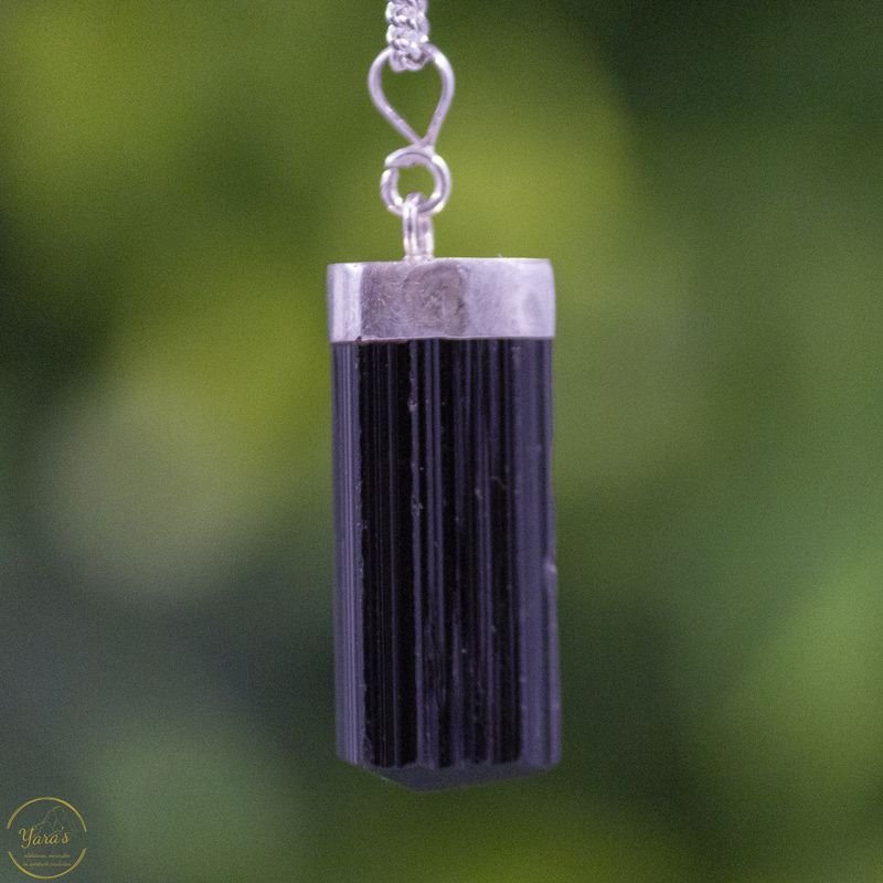 Zwarte Toermalijn hanger ruw - 5.32 gram
