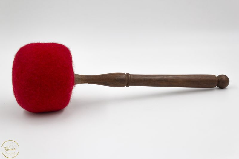 Klankschaal klopper hout/vilt XXL 40cm