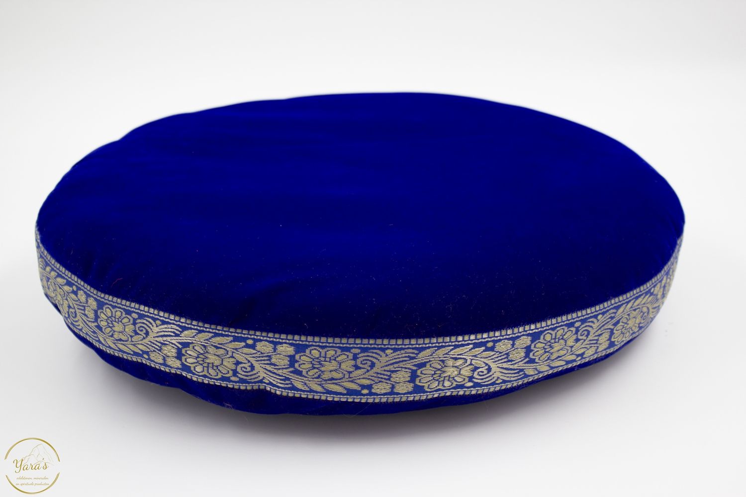 Fluweel kussen extra groot 40cm, Kleur: Blauw