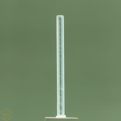 Aquamarijn staafje 6cm hoog.