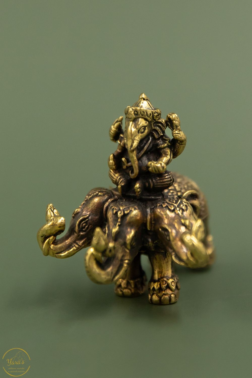 Ganesha op driekoppige olifant