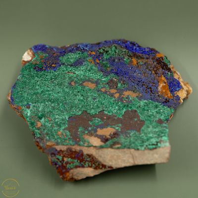 Azuriet met Malachiet ruw - 433 gram