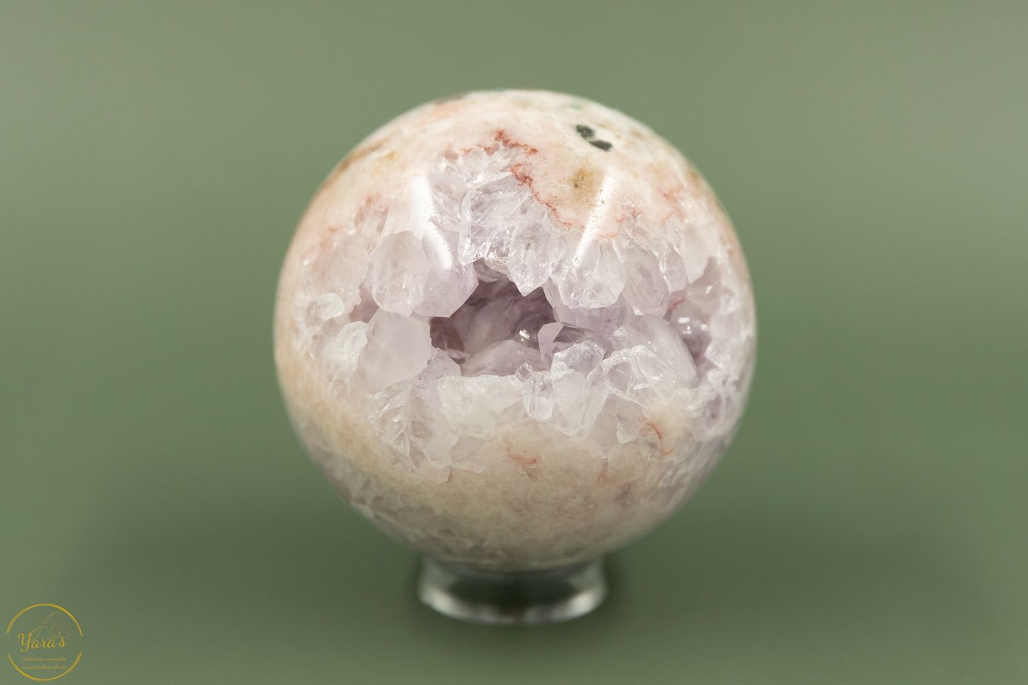 Roze Amethist bol 8cm