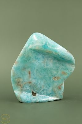 Carribean blue calciet sculptuur gepolijst  - 256 gram