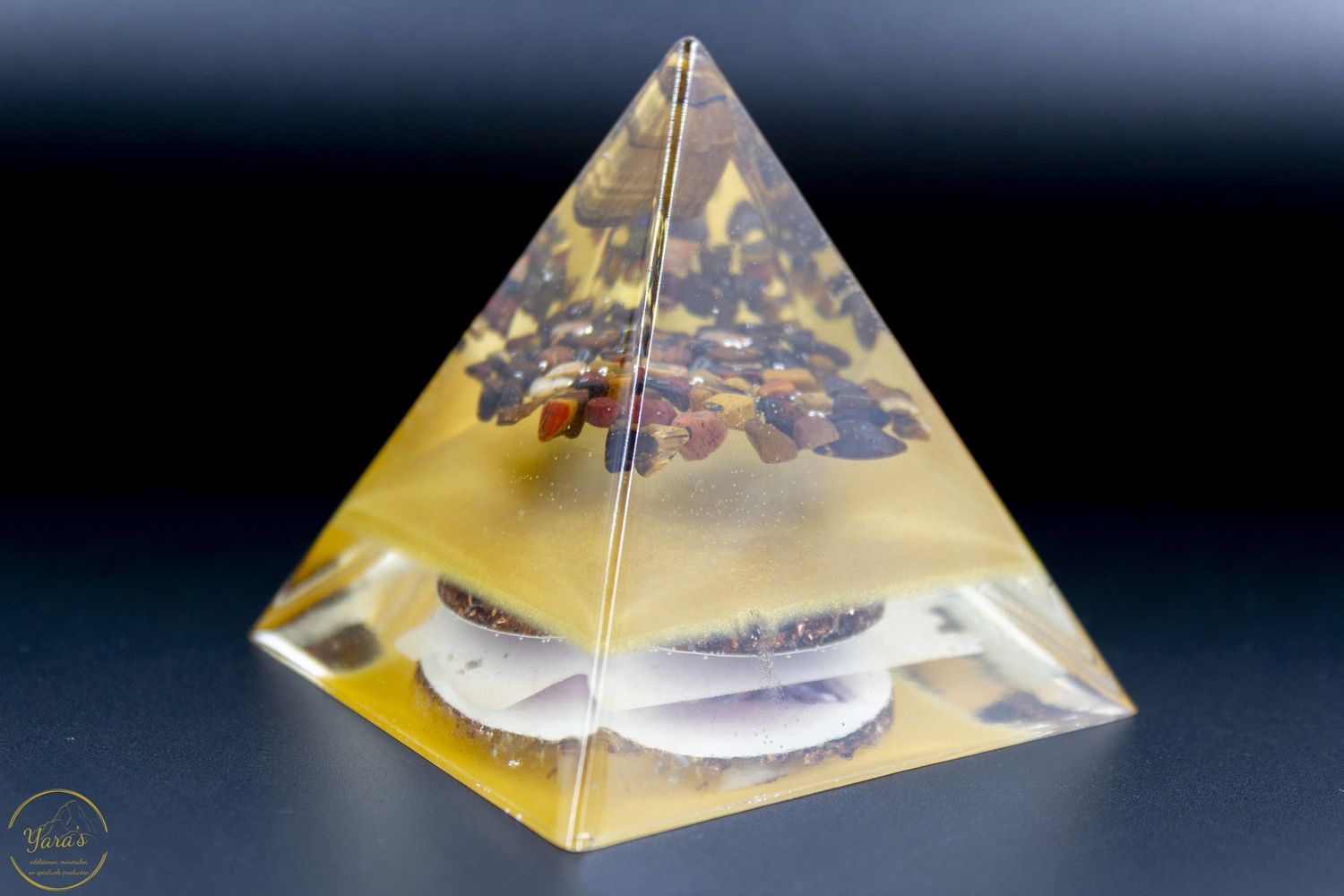 Piramide klein - Tijgeroog met Jaspis