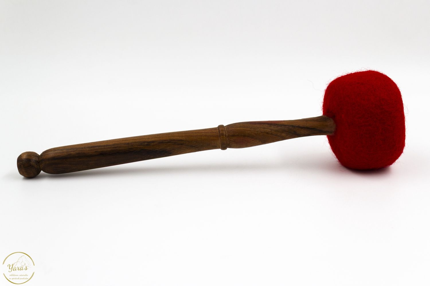 Klopper rubber met vilt - rood 29cm