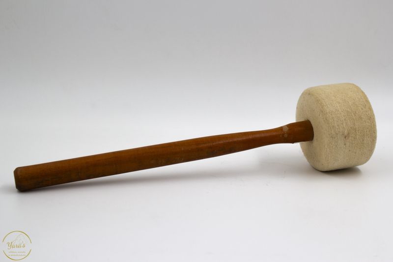 Klankschaal klopper hout/vilt groot