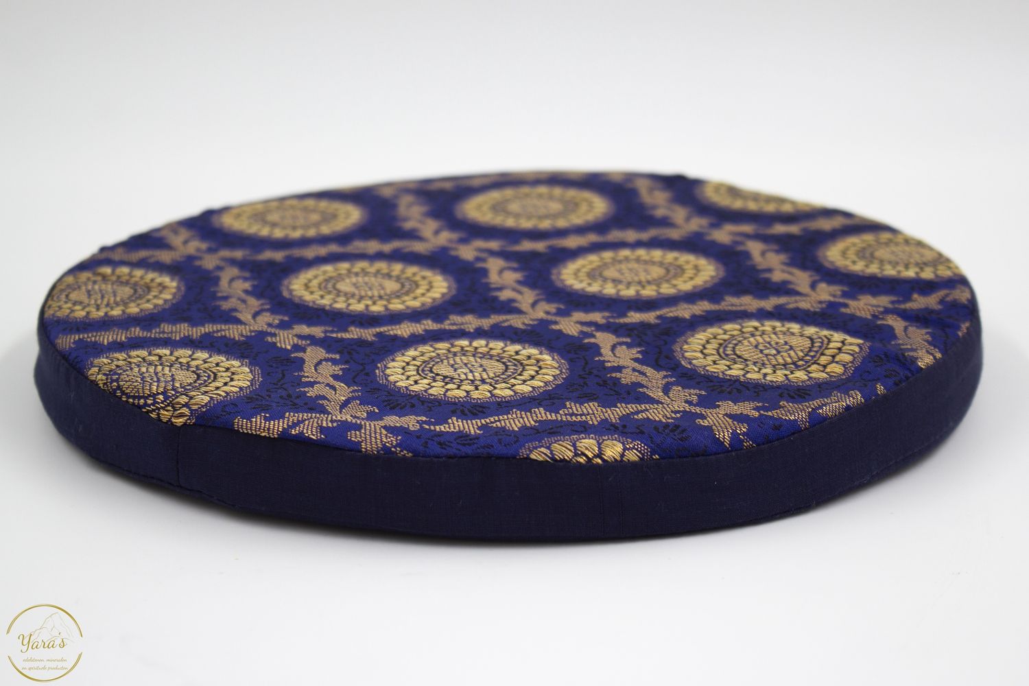 Kussen Blauw klankschaal 25cm extra dik